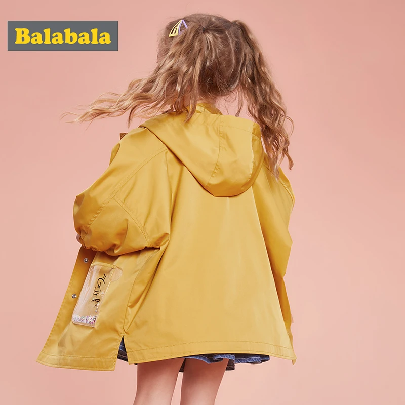 Куртка Balabala детская с капюшоном милая мягкая верхняя одежда для девочек пальто