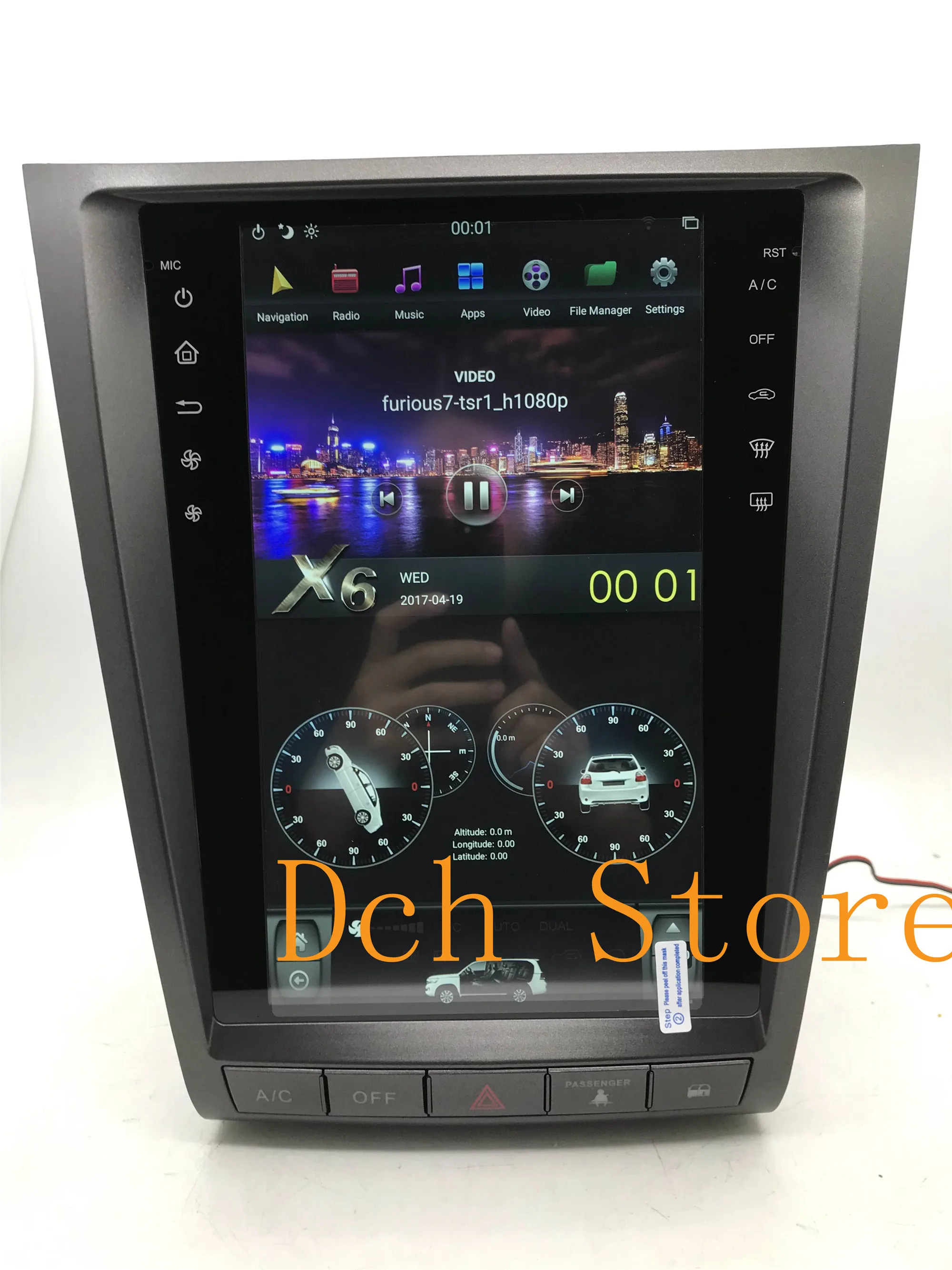12,1 ''tesla стиль Android 8,1 PX6 автомобильный dvd-плеер gps навигация для lexus GS GS300 GS350 GS450 GS460 радио ips 2004-2011