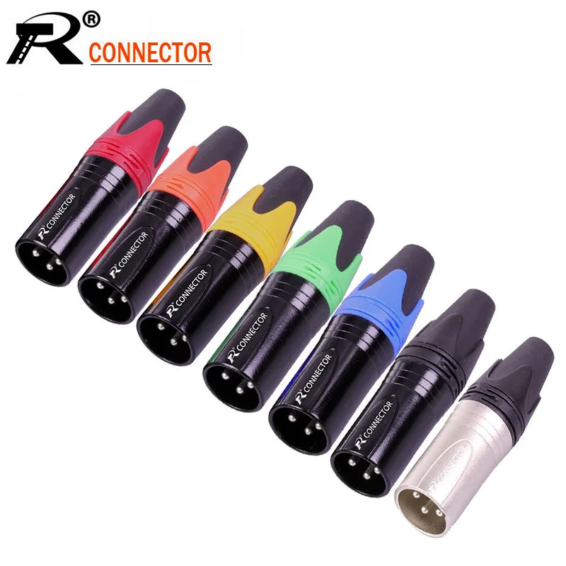 100 шт/партия 3 Pin XLR разъем Jack Мужской/Женский Микрофон Разъем микрофонный адаптер