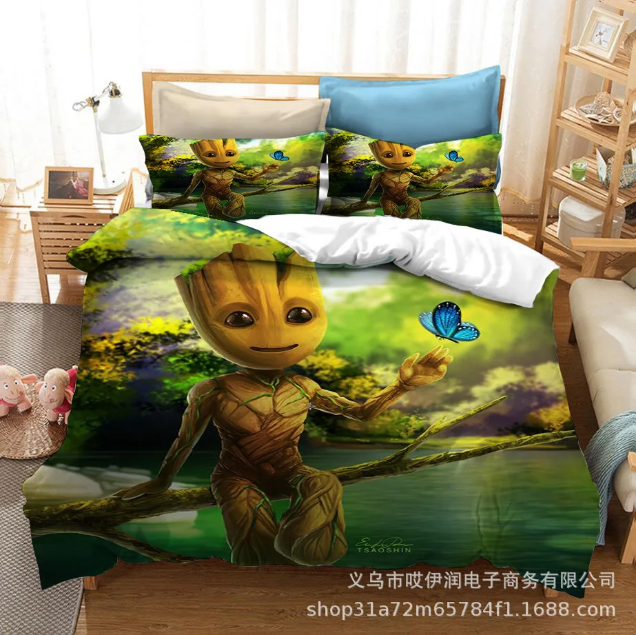 

Комплект постельного белья Groot, пододеяльник, наволочка, 2-3 предмета