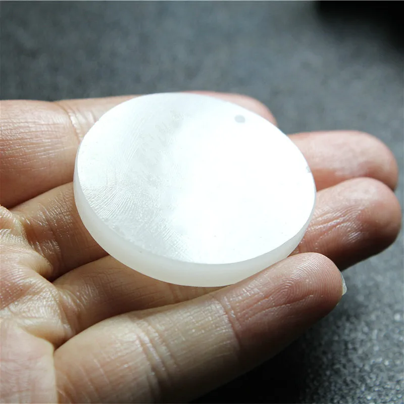 

Peony Flower Natural White Jade Pendant Necklace Chinese Hand-Carved Charm Jewelry Amulet Fashion Accessories for Men Women Gift