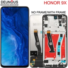 100% Original 6.59 Display with frame for Huawei Honor 9X STK-LX1 LCD Touch Screen Digitizer Honor 9X premium Global Edition