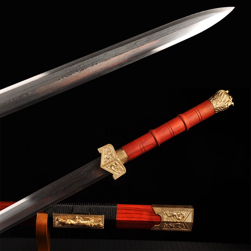 Металлический домашний декоративный античный китайский меч складные стальные