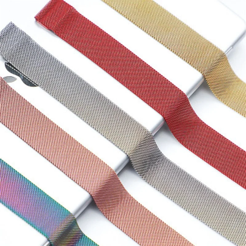 Миланский ремешок для наручных часов Apple Watch 42 мм 38 и нержавеющая сталь