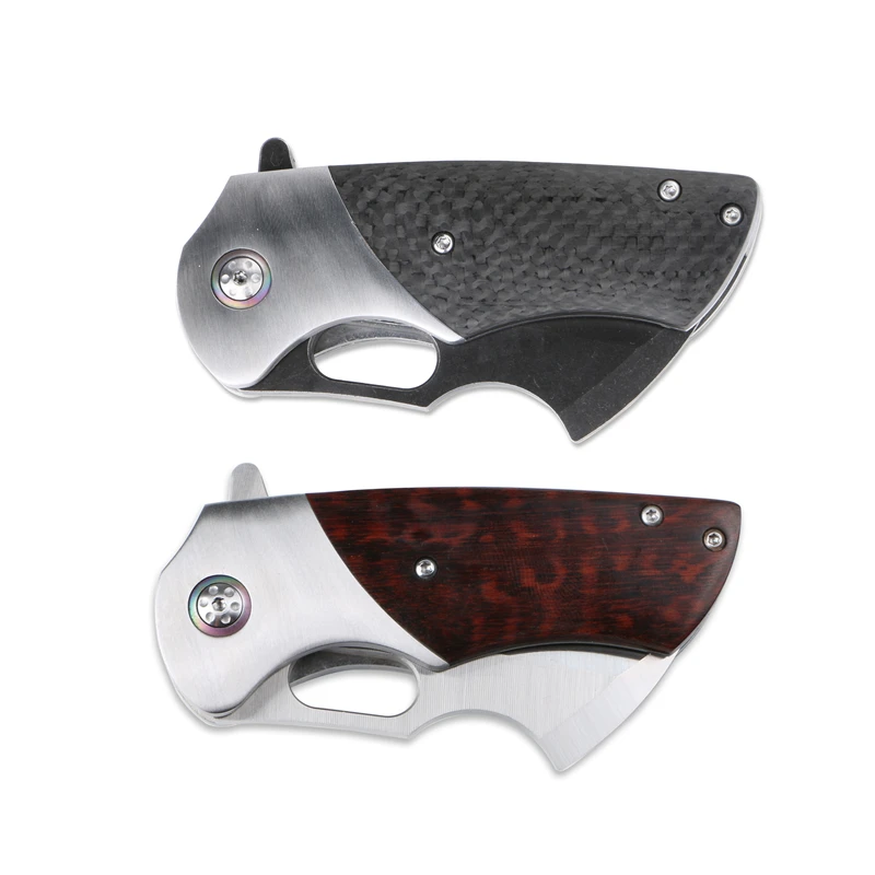 Складной нож lovoco R810 складной DC53 лезвие CF/дерево + стальная ручка для кемпинга