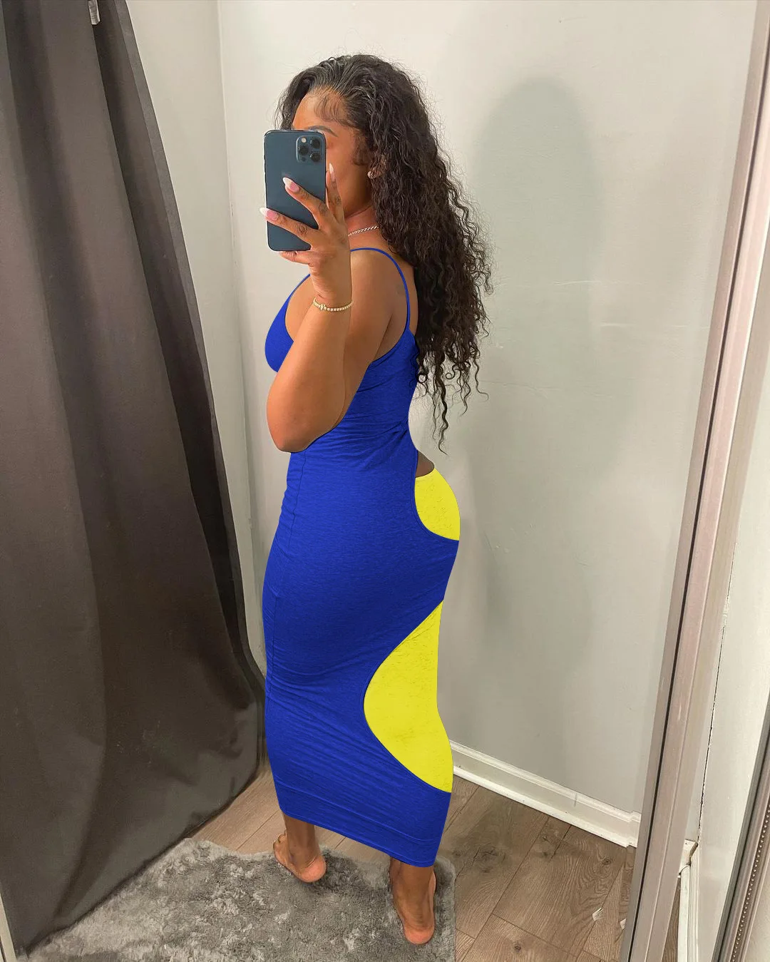 Женское платье на бретельках повседневное облегающее платье-макси в стиле