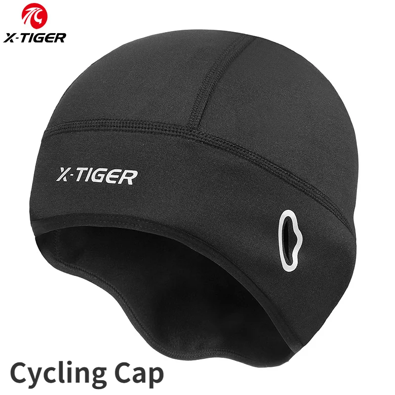 

X-TIGER Winter Cycling Cap Helmet Lining Cap Warm Windproof Quick Dry Hat Breathable Sports Bicycle Ski Cap Headwear Bike Hat