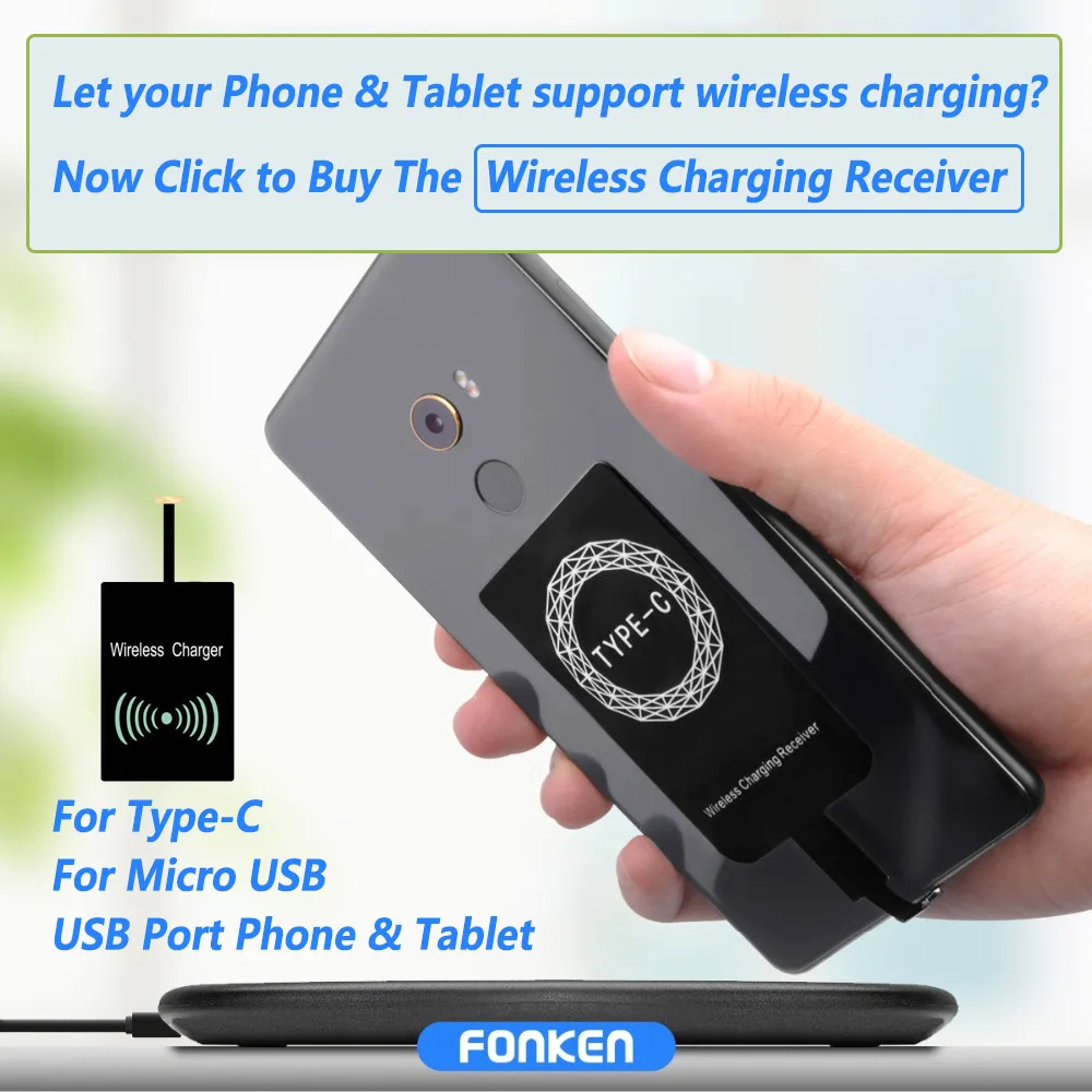 FONKEN S180 USB беспроводное зарядное устройство универсальное Qi 5 Вт 7,5 Вт 10 Вт база для быстрой зарядки ультра тонкая беспроводная зарядная площадка для мобильного телефона