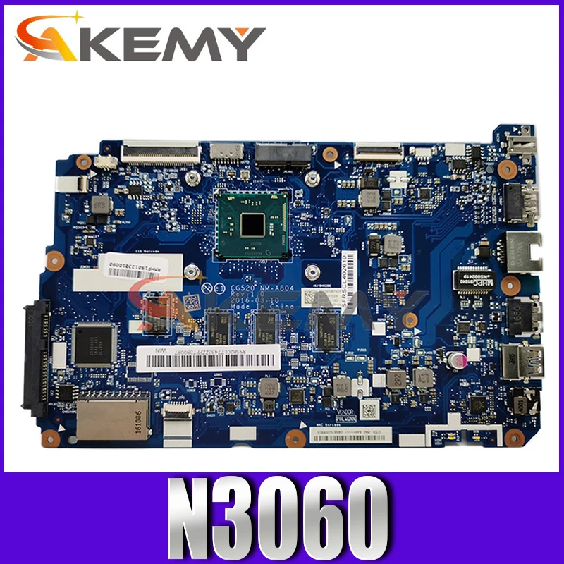 

Laptop motherboard For LENOVO Ideapad 110-15IBR N3060 Mainboard NM-A804 SR2KN with 8GB RAM DDR3