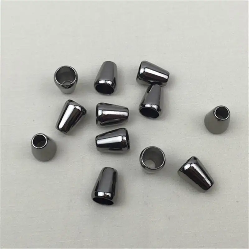 10 шт. металлического сплава шнур кончик Концевая заглушка конические украшения