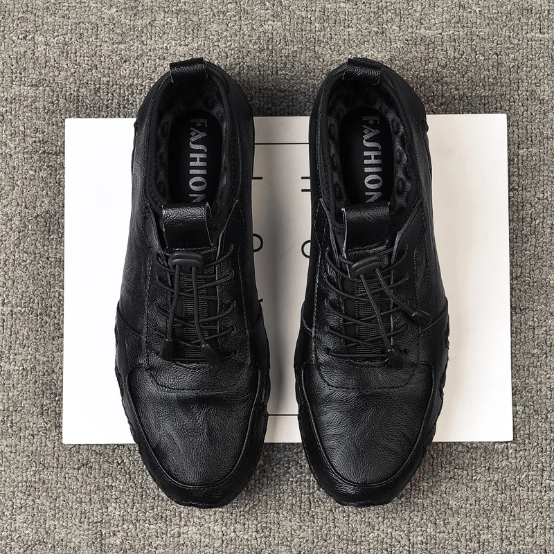 Мужские замшевые мокасины на плоской подошве из натуральной кожи | Обувь