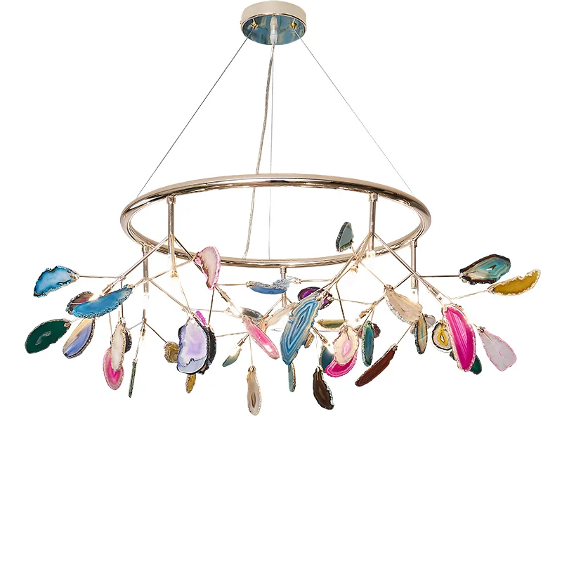 

Modern LED Firefly Chandeliers Bedroom Living Room Lighting Nordic Stylish Tree Branch Decorative Hanging Lights Lustre Fixture