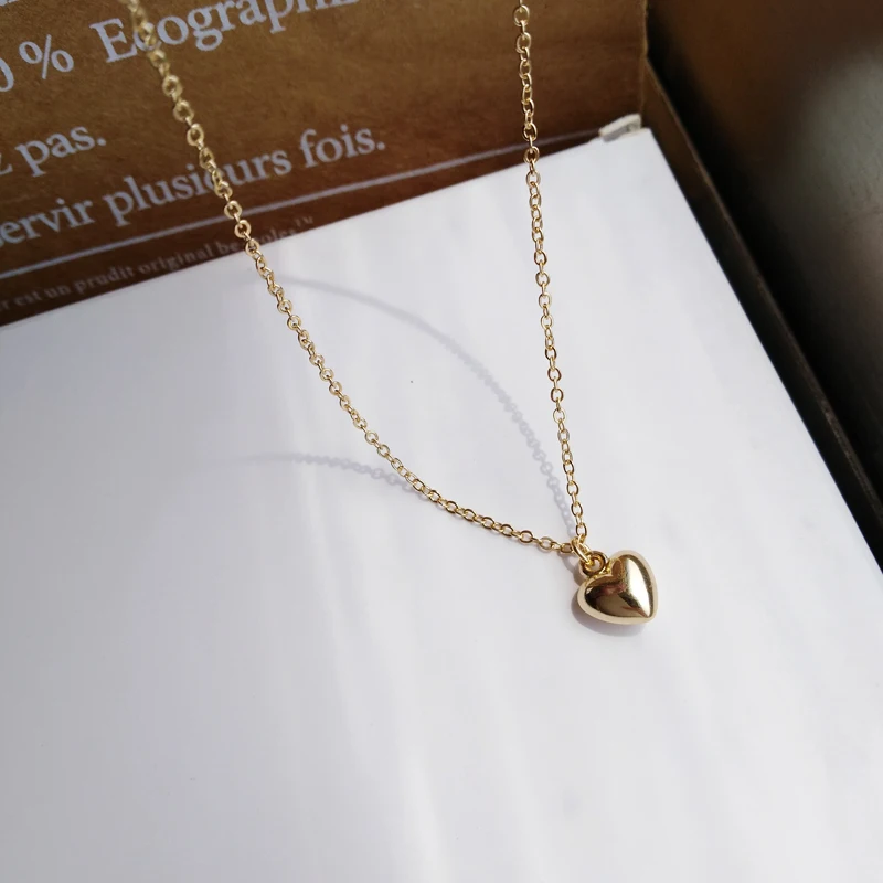 Женское Ожерелье с кулоном в форме сердца цепочка до ключицы жемчугом ювелирное