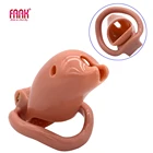 Латунный замок, большая клетка для пениса, в форме дельфина, пластиковое кольцо целомудрия, для пары, Sm, игр, Визуальная стимуляция, флирт, секс-шоп