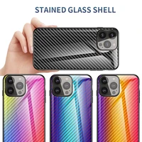 carbon fiber glass shell for iphone 8 7 plus 13pro 12pro 12mini 11pro x xs original tempered glass coque for xs max phone case