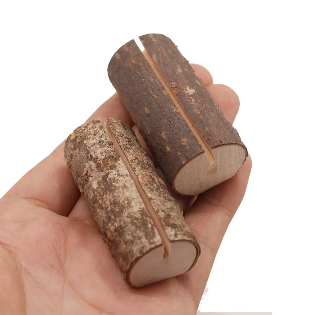 

10pcs Wooden Place Card Holders for Wedding Home Business Party Decorations