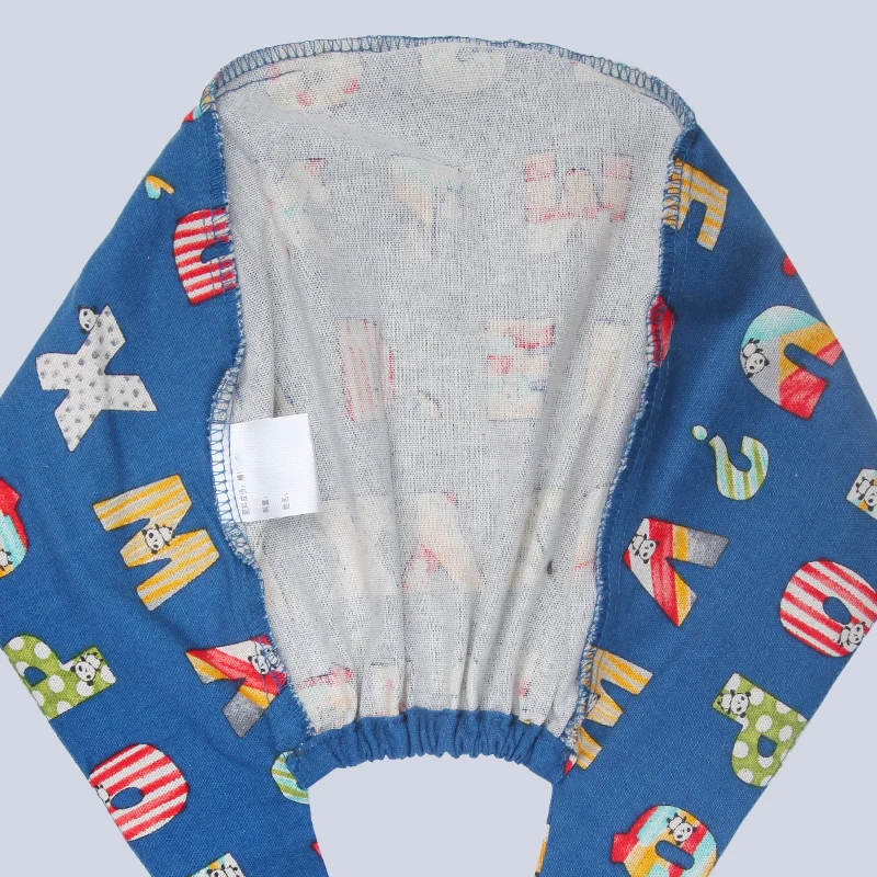 

Alphabet Blue Scrub Caps Pattern Veterinary Nursing Work Hat Women 100% Cotton Dental Clinic Beautician Cooking Chef Skull Cap