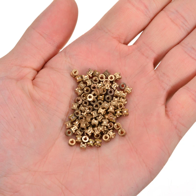 100 шт. круглые встраиваемые гайки M2X3 мм|embedded nut|threaded insert nutsinsert nut |