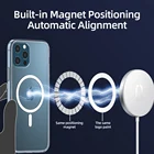 Магнитный чехол для iPhone 12 mini, 12 Pro Max, Magsafe, противоударный, с полной защитой, из поликарбоната и ТПУ, с беспроводной зарядкой