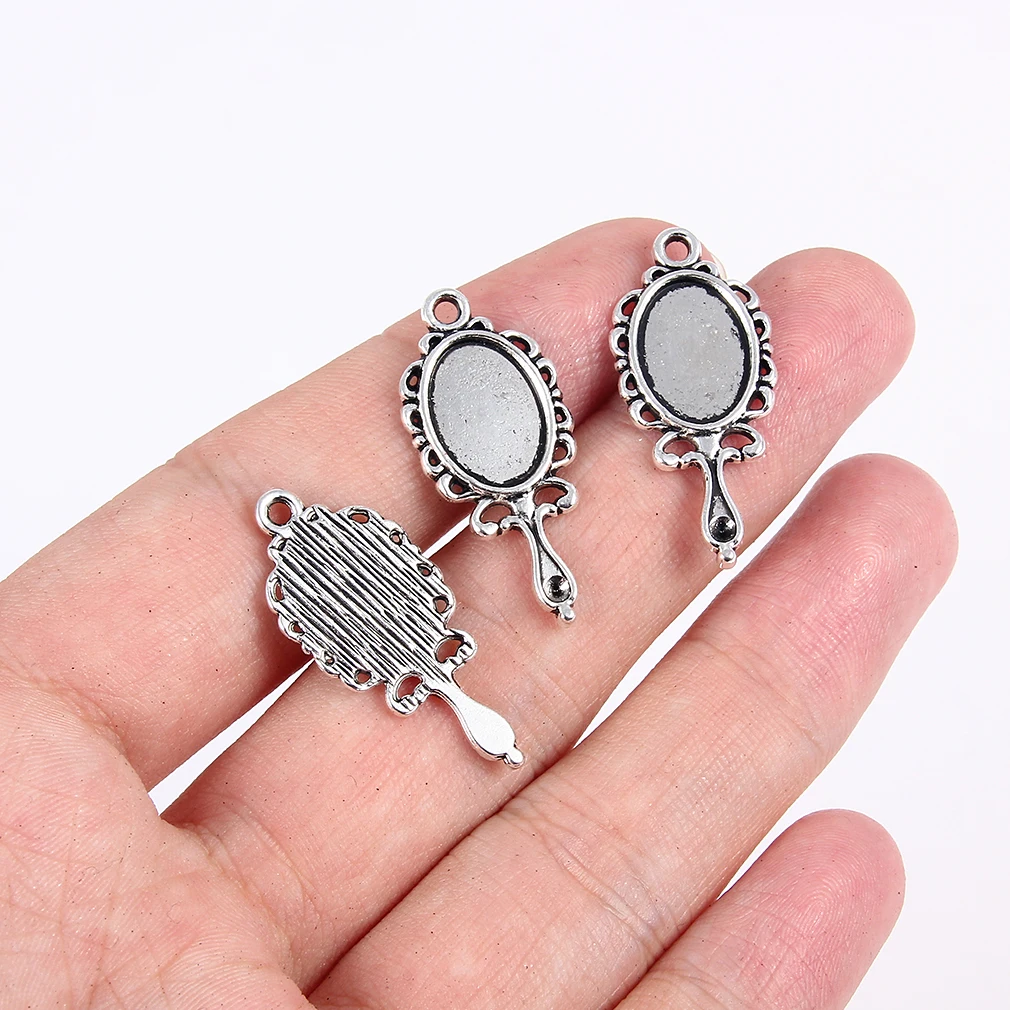 Подвески в тибетском стиле Серебряные ножницы/фен/Расческа/зеркало/бигуди