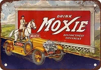 tin sign new aluminum metal 1933 bebida moxie sign retro 11 8 x 7 8 inch