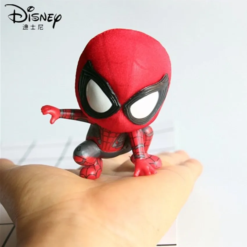 Disney версии Marvel Человек-паук фигурка с магнитом украшения дома мини ПВХ Рисунок