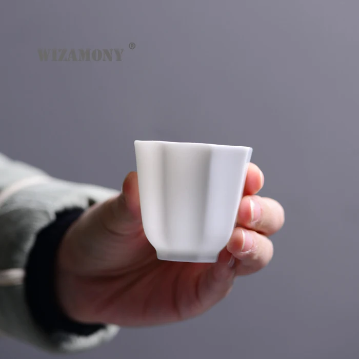 2 шт.! Посуда для напитков WIZAMONY Цзиндэчжэнь чайный сервиз чайная чаша белые