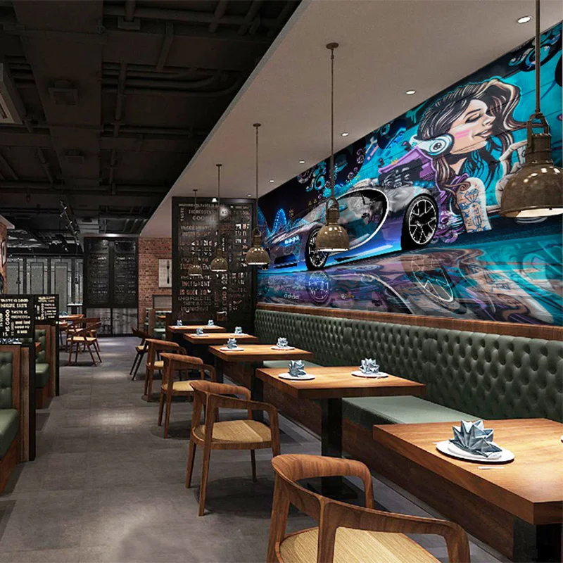 Фотобумага для стен 3D настенные фотообои с изображением спортивного автомобиля