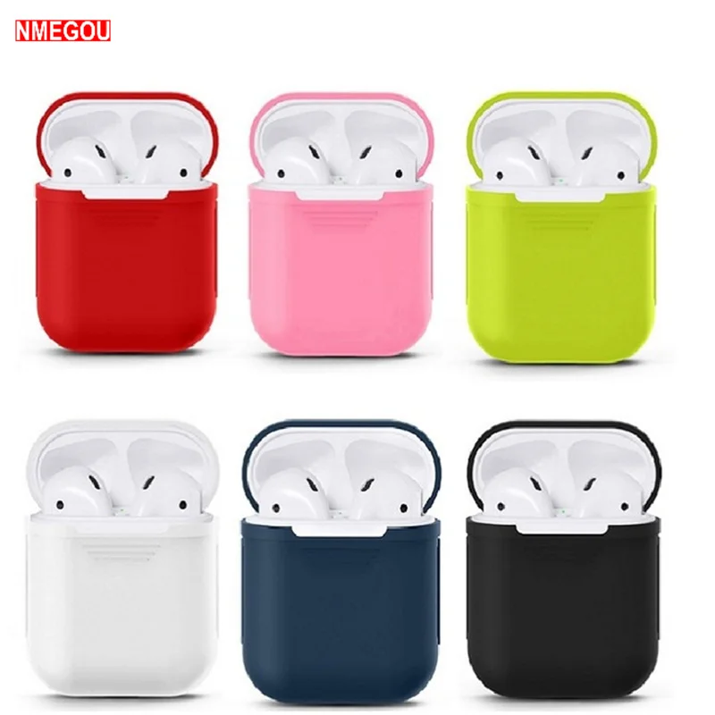 Мягкий силиконовый чехол из ТПУ для беспроводных наушников AirPods 1 2 защитный