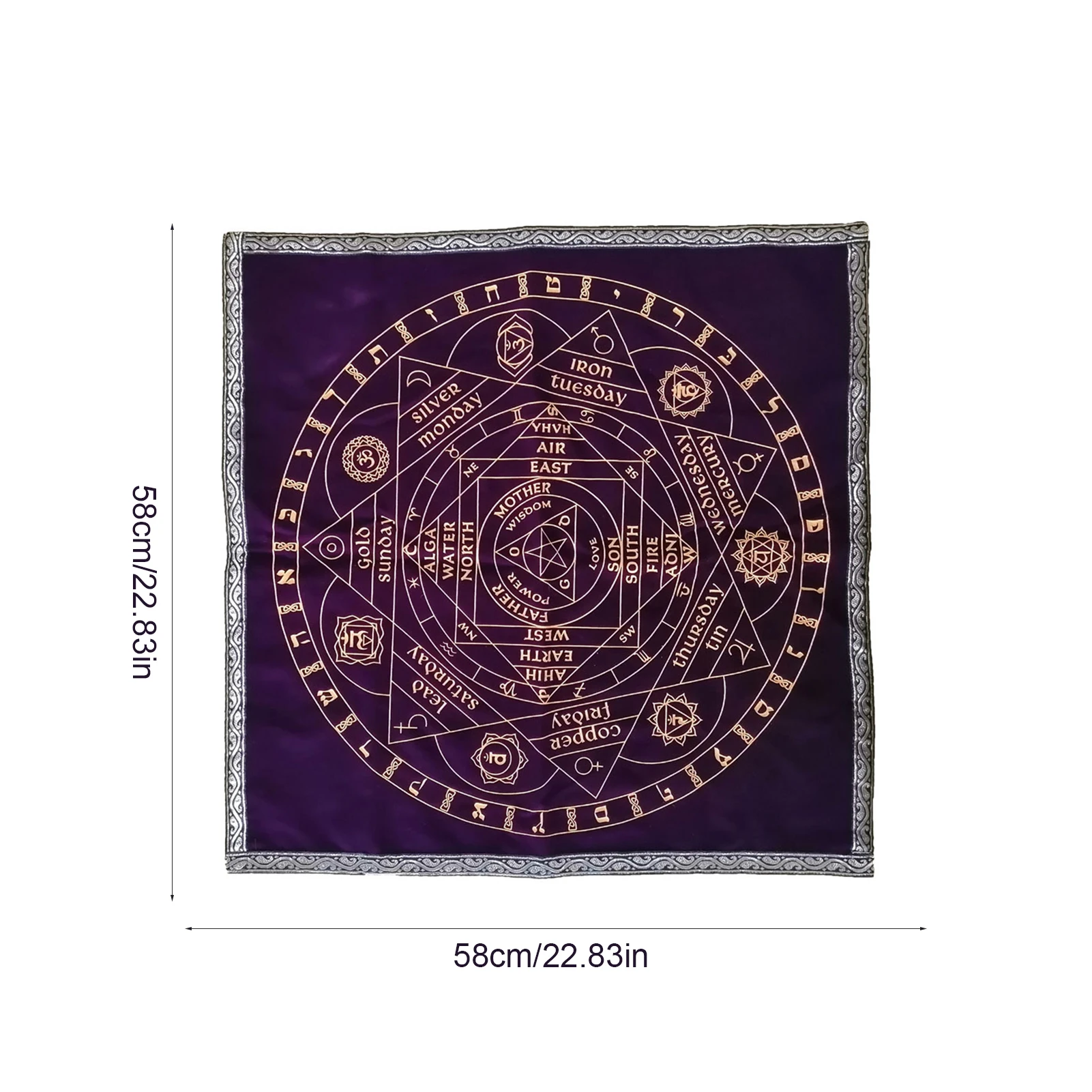 

58*58CM Tarot Card Tablecloth Tarot Card Board Game Tablecloth Oracle Card Tablecloth Tarot Card Game Cloth