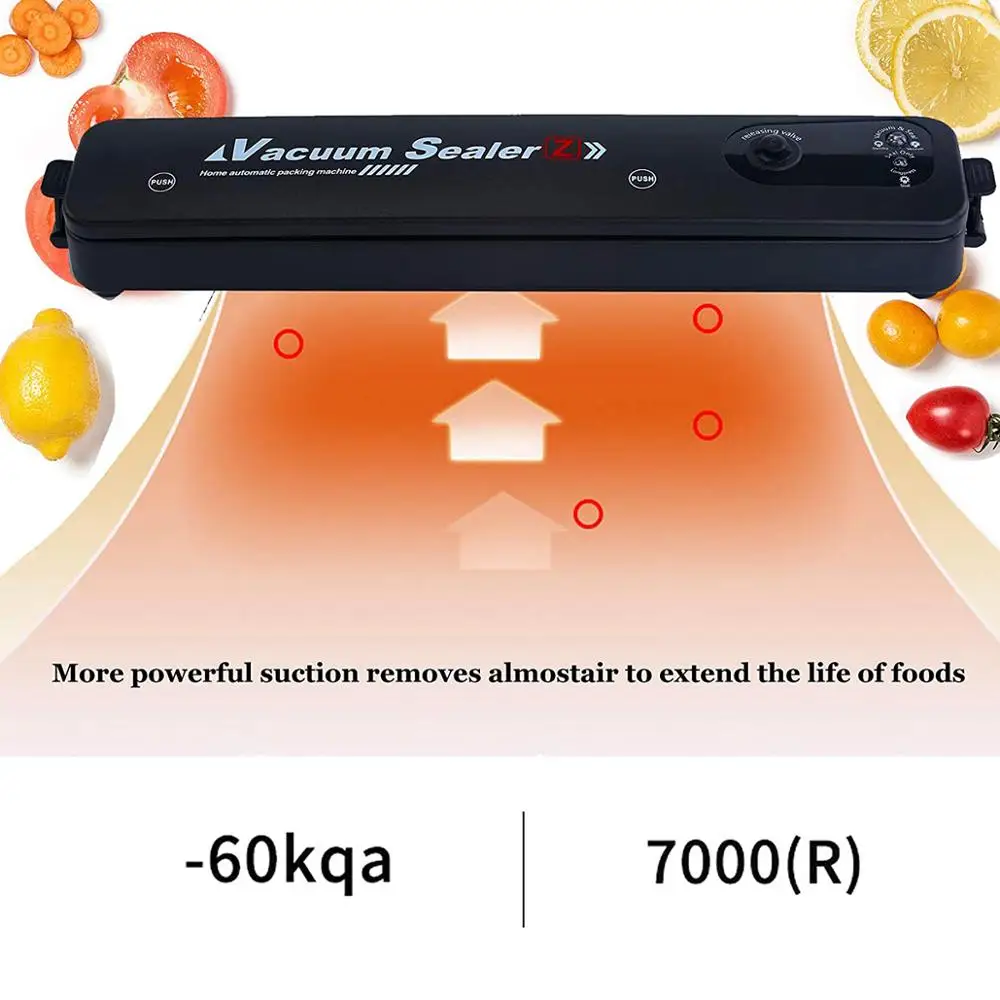 220V/110V Vacuum Sealer Machine Automatic Food Sealer for Food Savers Dry & Moist Modes Compact Design Vacuum Packing Machine