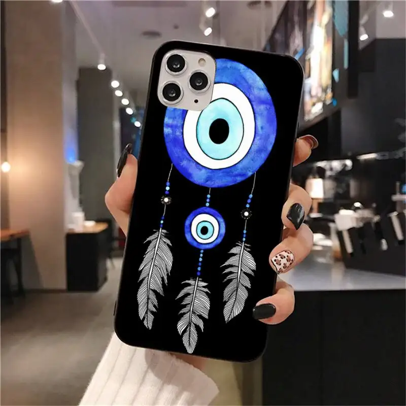 fashion evil eye phone case for iphone 12 pro max 11 pro xs max 8 7 6 6s plus x 5s se 2020 xr case free global shipping