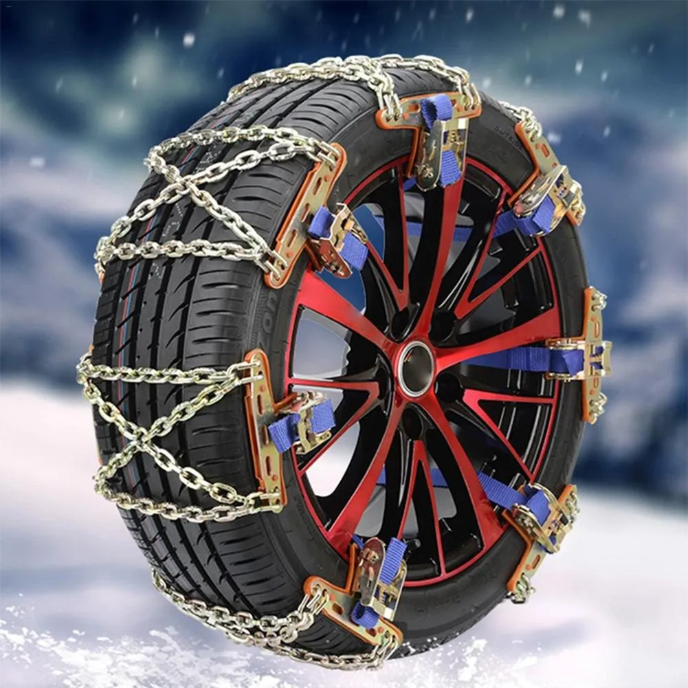 

Stainless Steel Car Wheel Tire Snow Chains Anti-Skid Chain Urgent Enmergency Winter Universal Tyre Snow Chain For SUV Car Truck