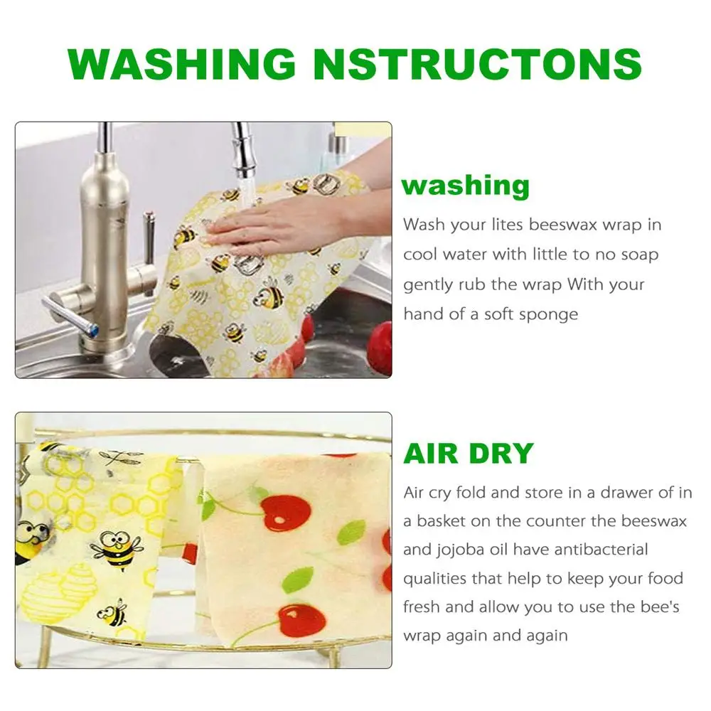 Многоразовая упаковка из пчелиного воска 1 рулон уплотнение нулевых отходов