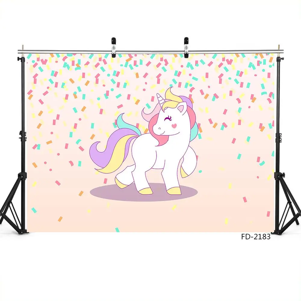 Фон для фотографирования новорожденных с изображением единорога|Фон фотосъёмки|