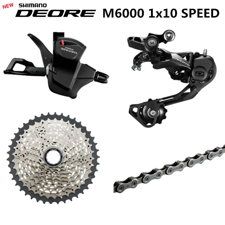 DEORE M6000 набор групп горного велосипеда 1x10-Speed 11-42T M6000 задний переключатель рычага переключения передач