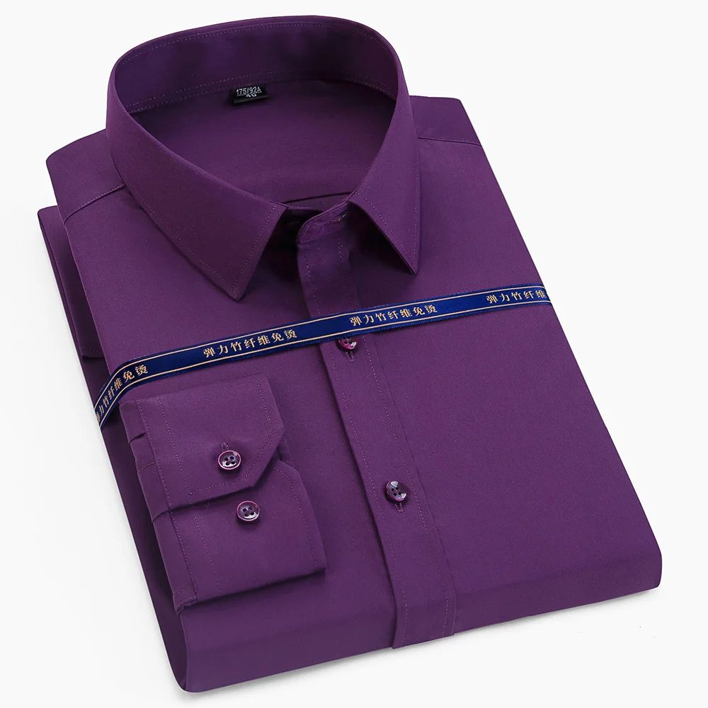 

Paolo Sirum Brand Men Dress Shirt Non Iron Male Fashion Long Sleeve Business Formal Camisa Social Masculina