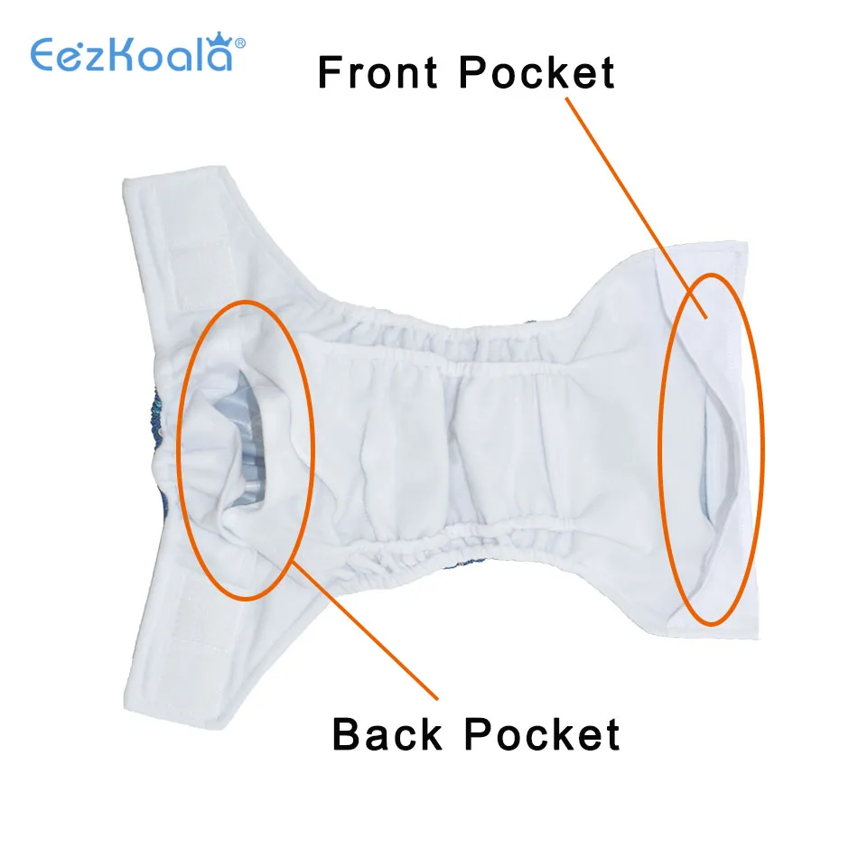 EezKoala-pa&ntilde;al ecol&oacute;gico de bolsillo para beb&eacute;, pa&ntilde;al de Sude de tela lavable y ajustable, bolsillo de tela-2