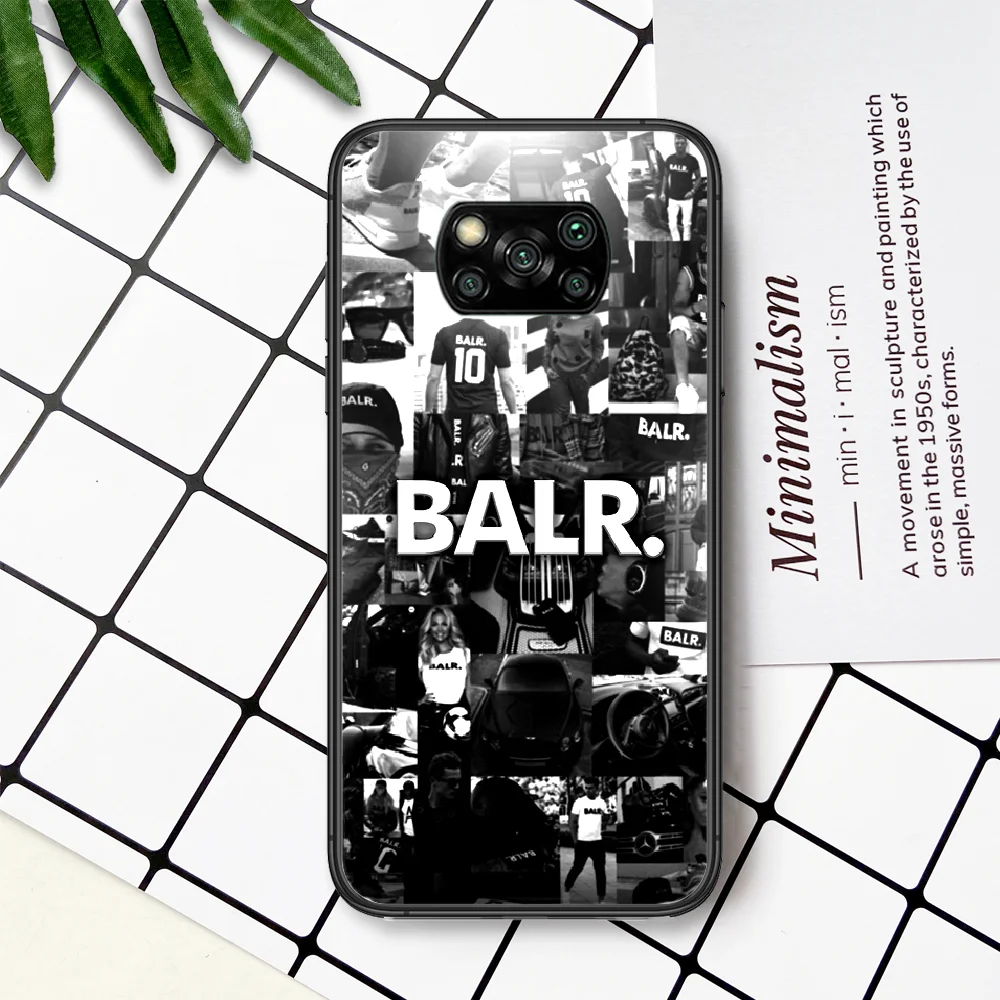 

Life Of A BALR Phone Case For Xiaomi Mi Note 10 A3 9 MAX 3 A2 8 9 Lite Pro Ultra black Etui Fashion Bumper Luxury Prime Silicone