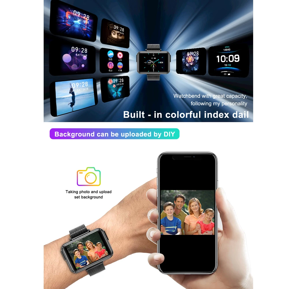 

New 2 In 1 TWS Smart Watch Wireless Bluetooth Headset Women Men 1.4'' Big Screen Bluetooth Call Fitness Sports Watch Wristband