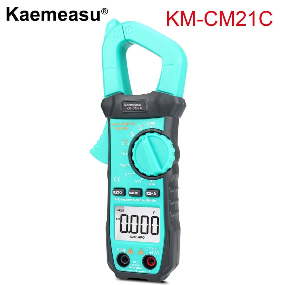KM-CM21C Интеллектуальный цифровой клещи Мини Многофункциональный DC/AC True rms измерение электрика прибор Инструменты для ремонта KM-CM21C/D/E - Цвет: KM-CM21C