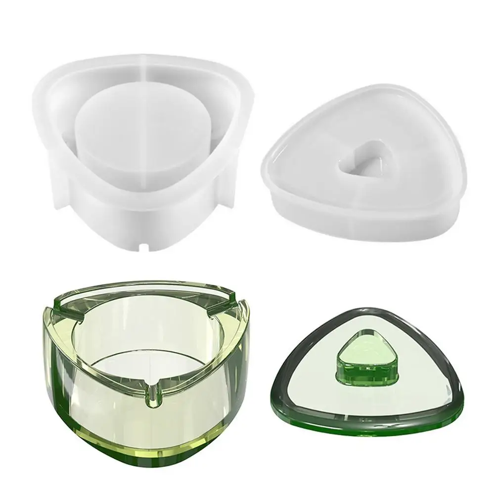 

Силиконовая форма, пепельница, набор форм для смолы, квадратная форма в форме сердца для самостоятельной сборки, УФ-Кристалл из эпоксидной с...