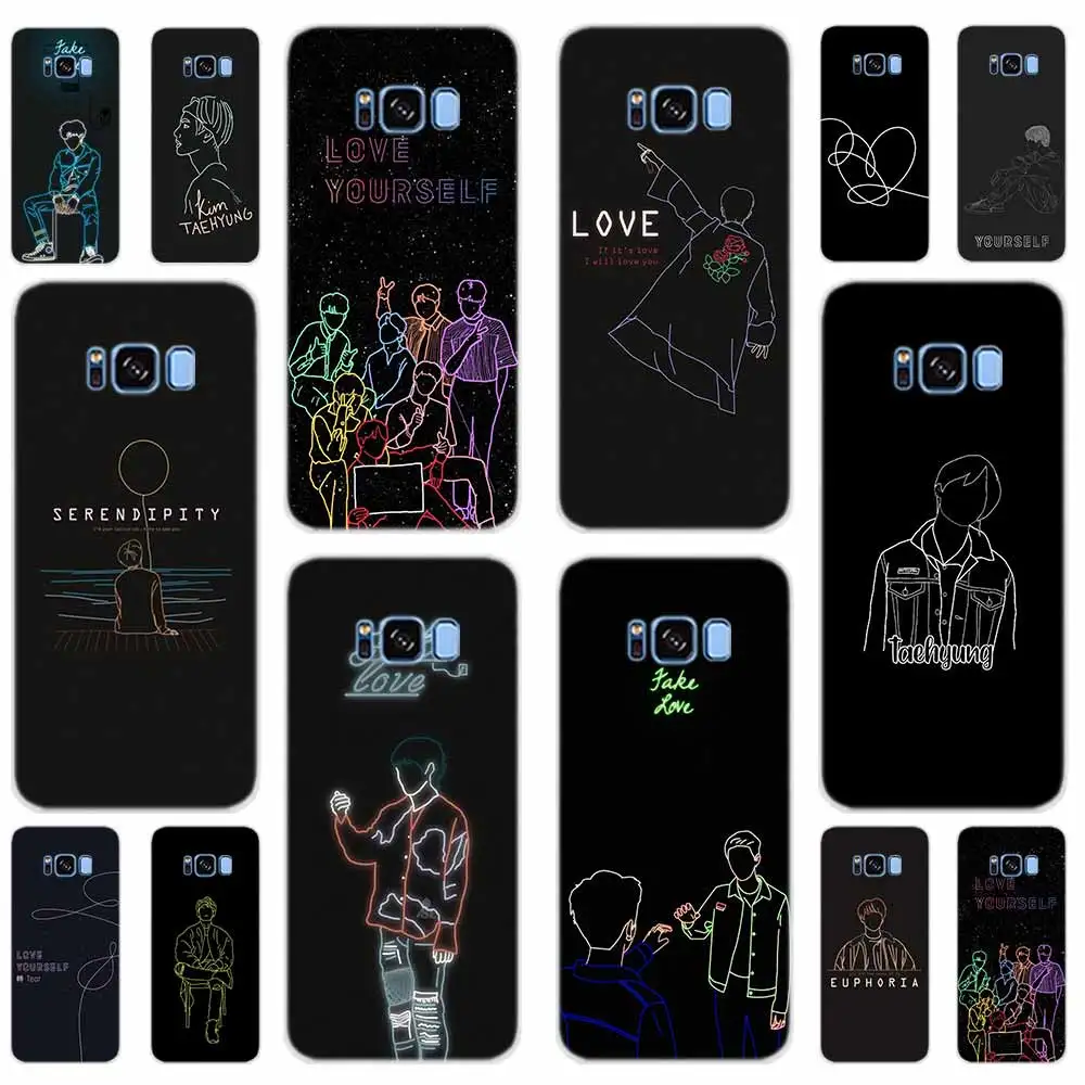 

Love Yourself Art Soft TPU Case Cover For Samsung Galaxy S21 S11 S20 S10 S9 S8 Plus S7Edge S10lite E Ultra