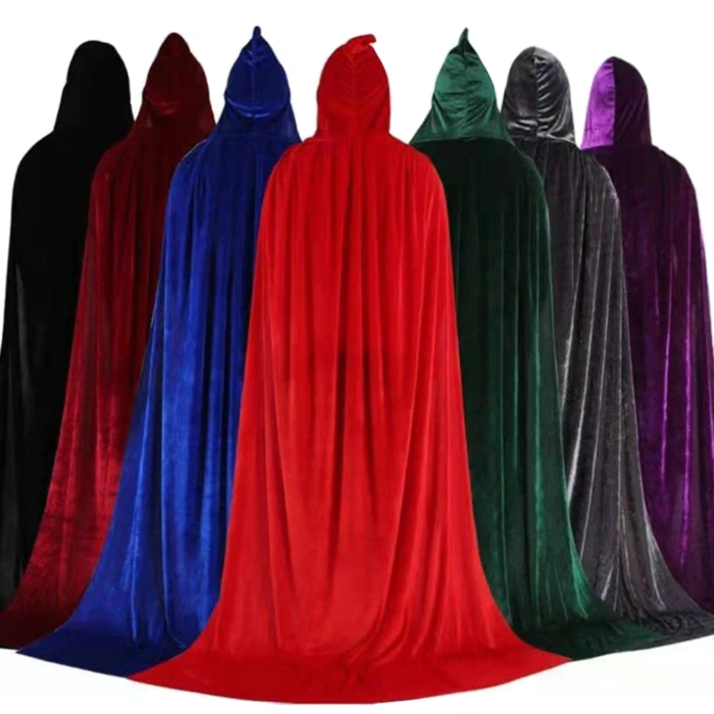 Детские костюмы для косплея мантия принцесса взрослых бархатная накидка ведьма