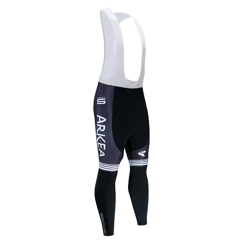 Многоцветный Pro Team ARKEA Велоспорт Джерси 9D Bib набор MTB Франция Мужская одежда для велосепидистов Зимняя Теплая Флисовая велосипедная Одежда для велоспорта - Цвет: Многоцветный