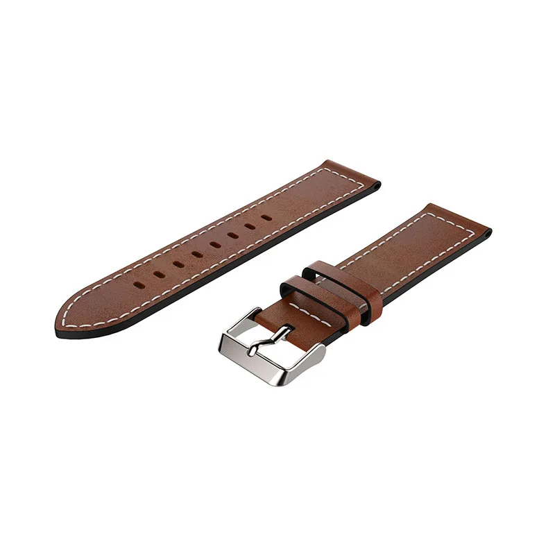 20mm 22mm Leather Band For Samsung Galaxy watch 4/Classic 44mm Active 2 strap bracelet Huawei GT/2/Pro Galaxy 3 45mm/42mm/46mm