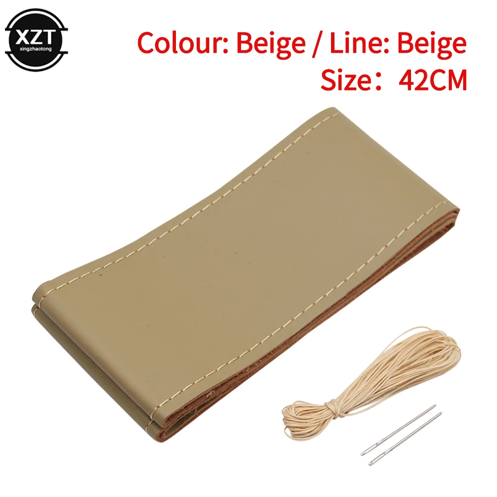 

Натуральная кожа 42/45/47/50 см чехол на руль для автобуса, грузовика, автомобиля для BENZ IVECO для Cummins TRUCK Bus Van Trury