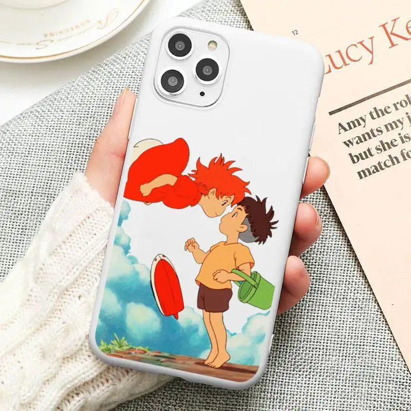 

Hayao Miyazaki anime ponyo Phone Case Candy Color for iPhone 6 6S 7 8 11 12 XS X SE 2020 XR mini pro Plus MAX funda