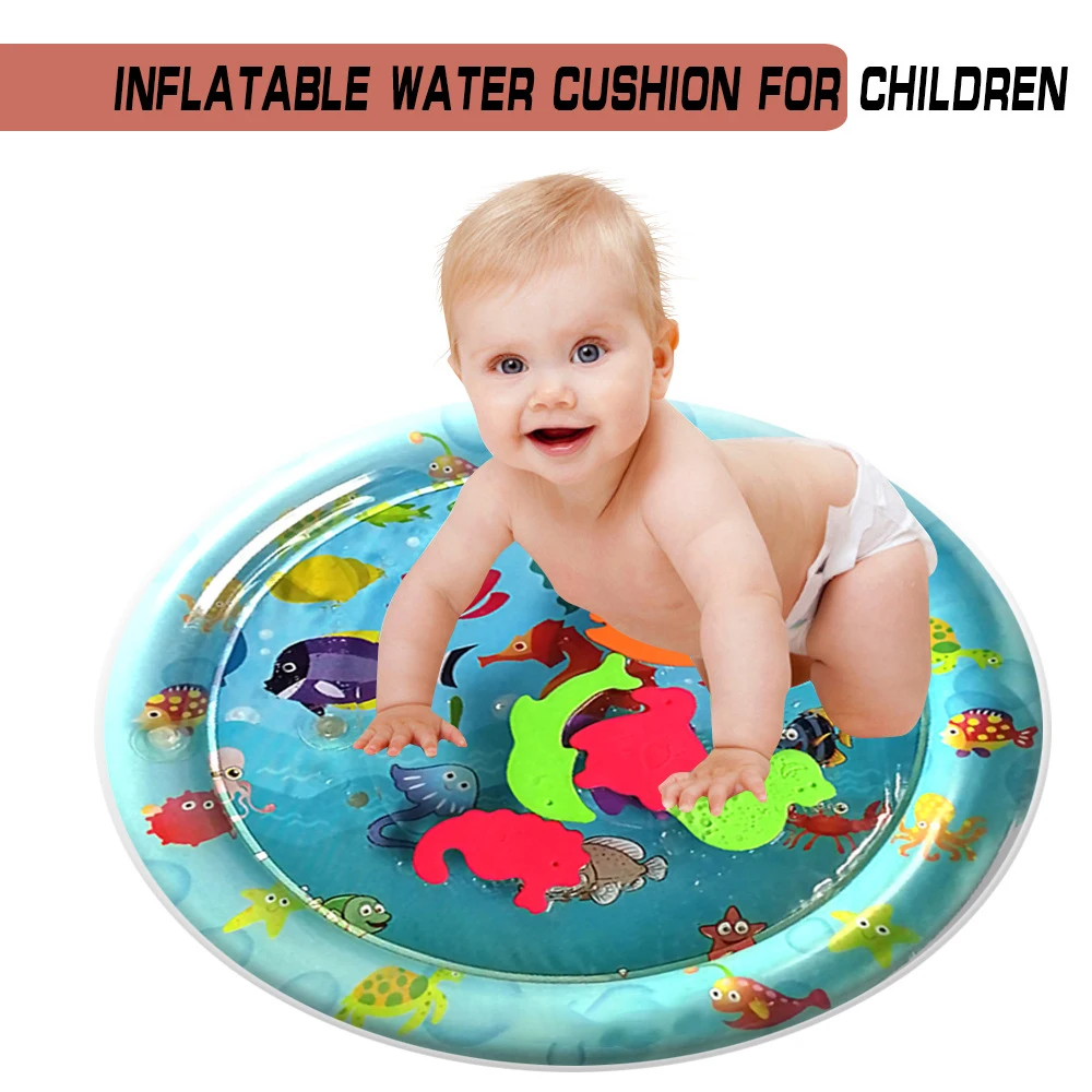 

Baby Kids Water Play Mat Inflatable Circle Thicken PVC Infant Gym Playmat Toys For Children Summer Swimming Beach Pool Cool Toys