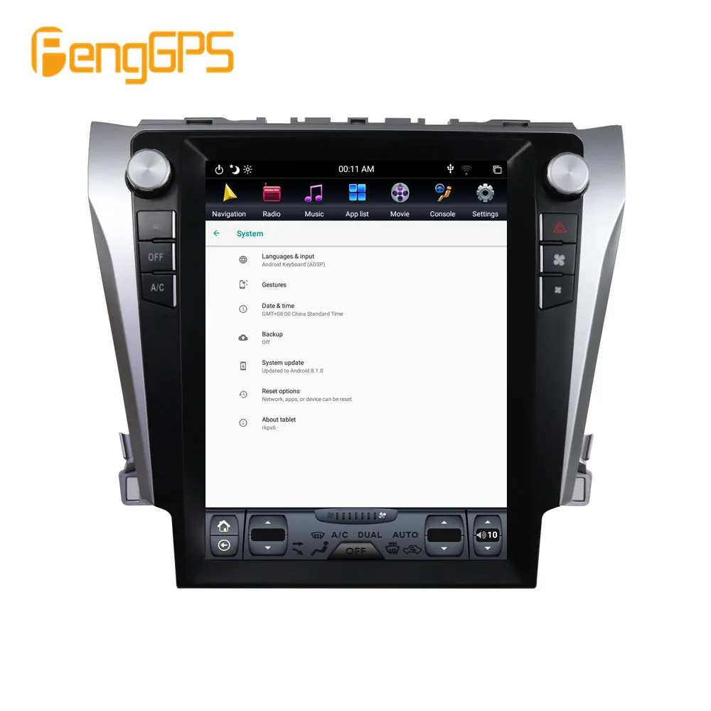 Автомагнитола 1 din навигация для Toyota Camry Aurion 2012 2016 DSP 12 дюйма вертикальный экран